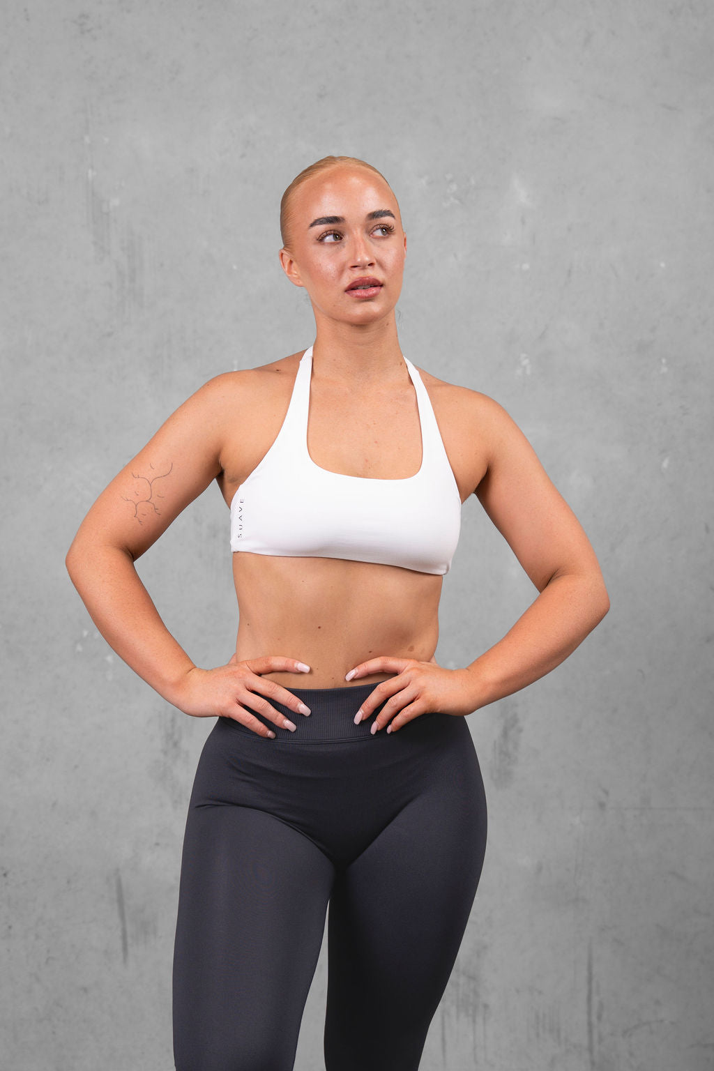 Lift Halter Bra - White