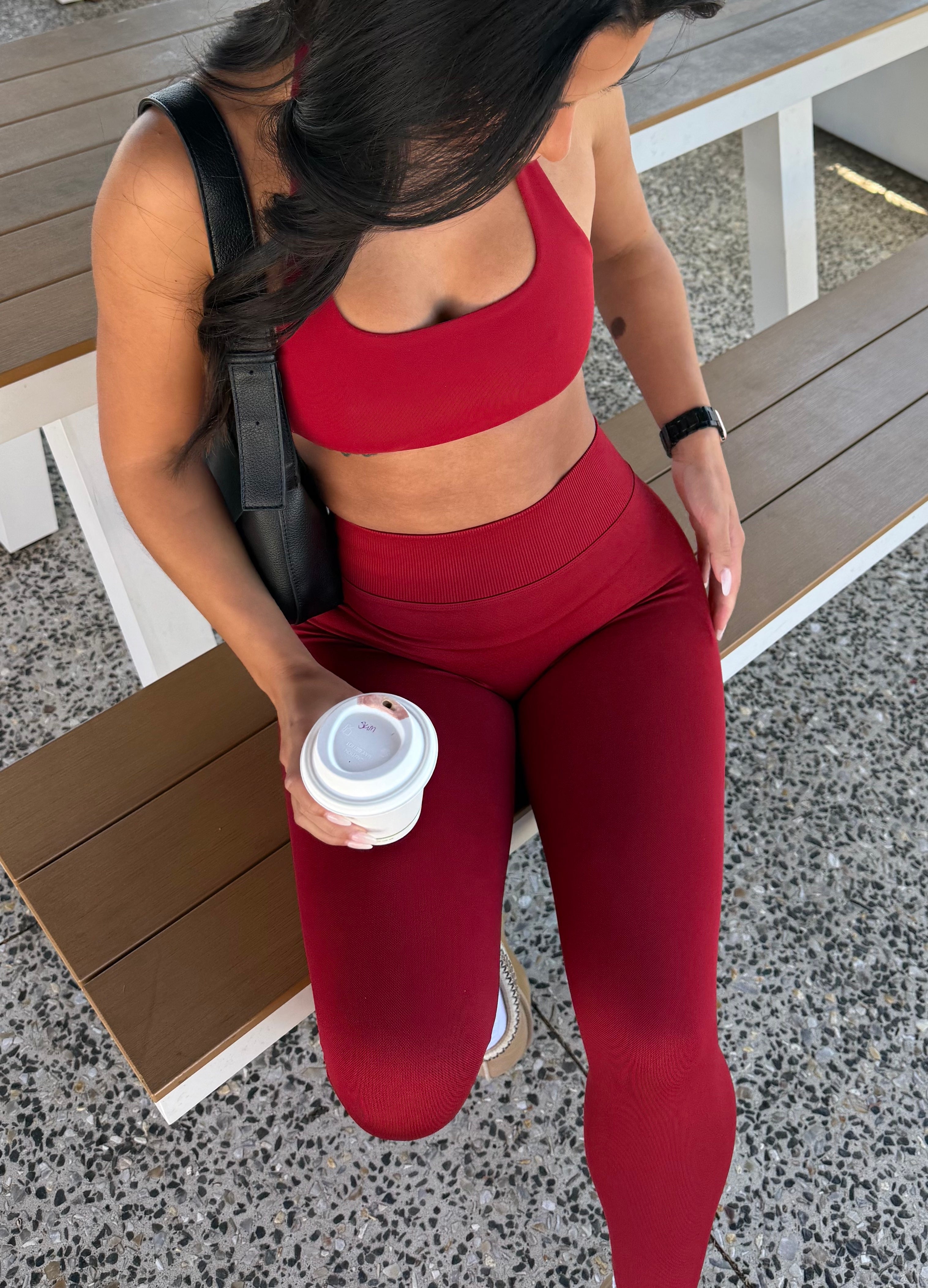 Lift Halter Bra - Cherry