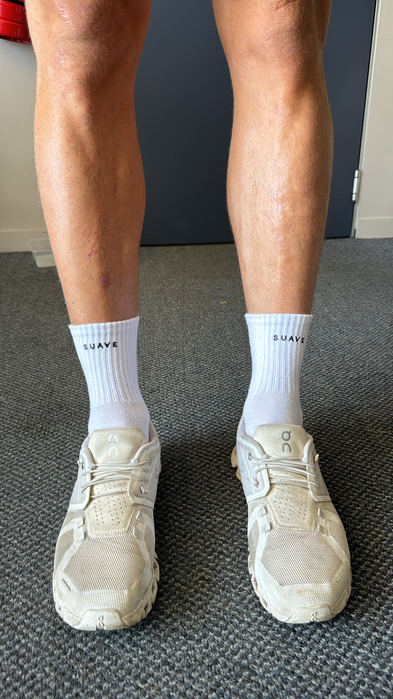 Qtr Crew Shin Suave Sock