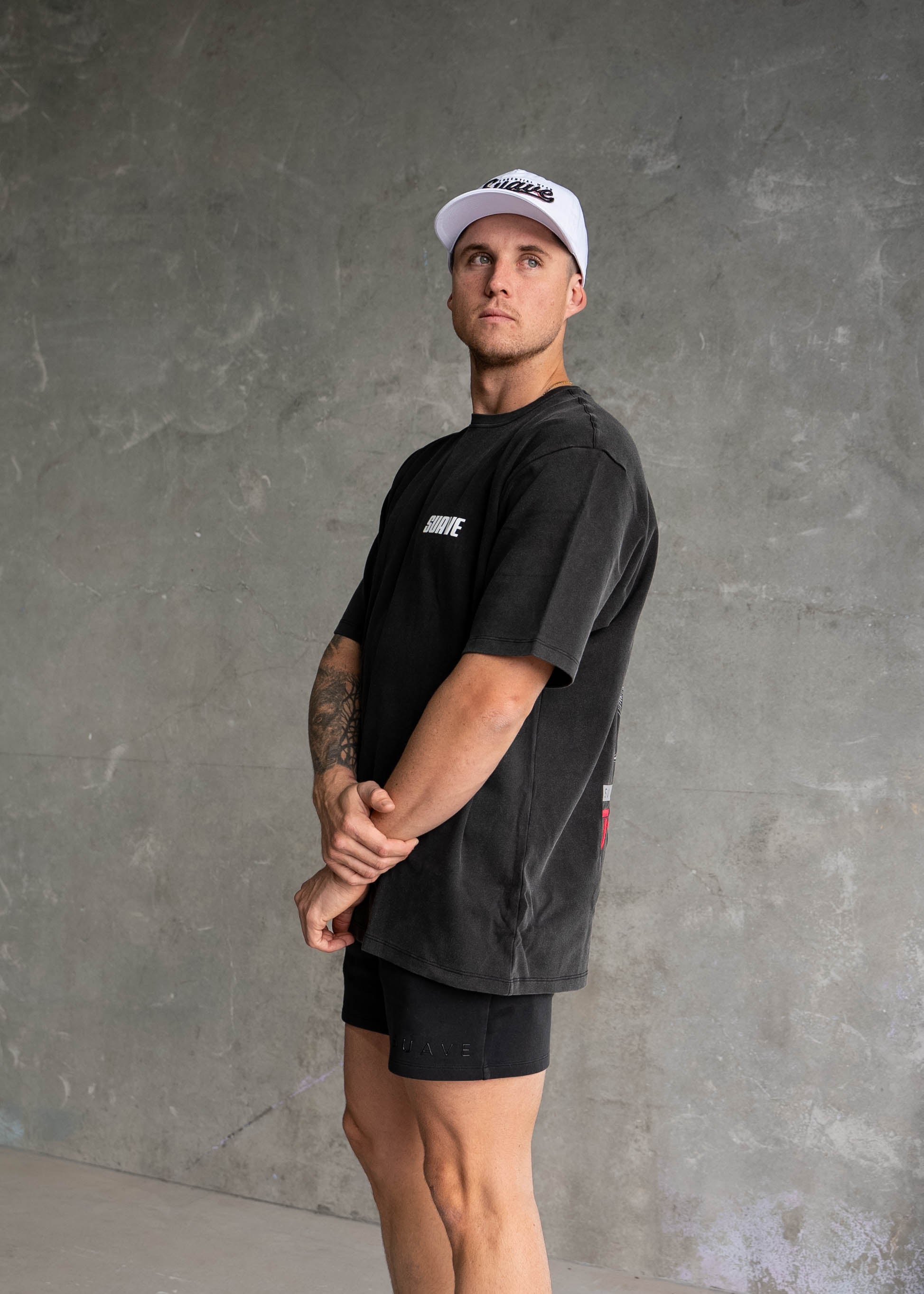 League Of Our Own Tee - Acid Wash Black