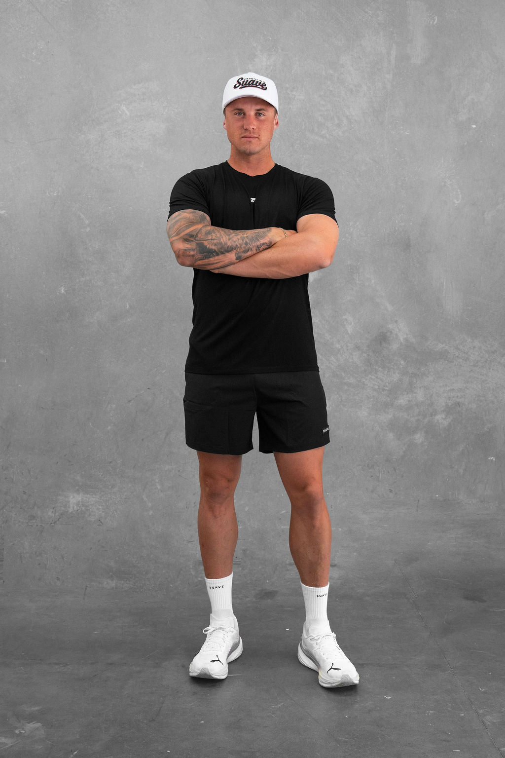 Essential Fitted Flow Tee - Black