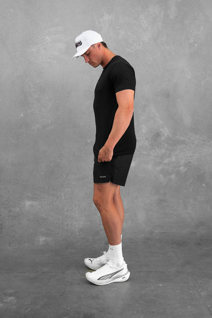 Essential Fitted Flow Tee - Black