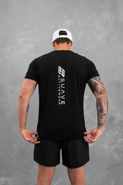 Essential Fitted Flow Tee - Black