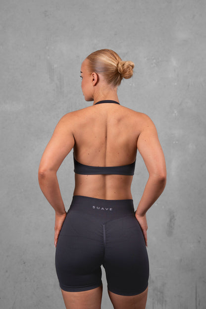 Lift Halter Bra - Charcoal