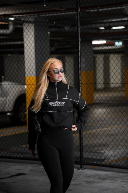 QTR Crew Society Jumper - Black