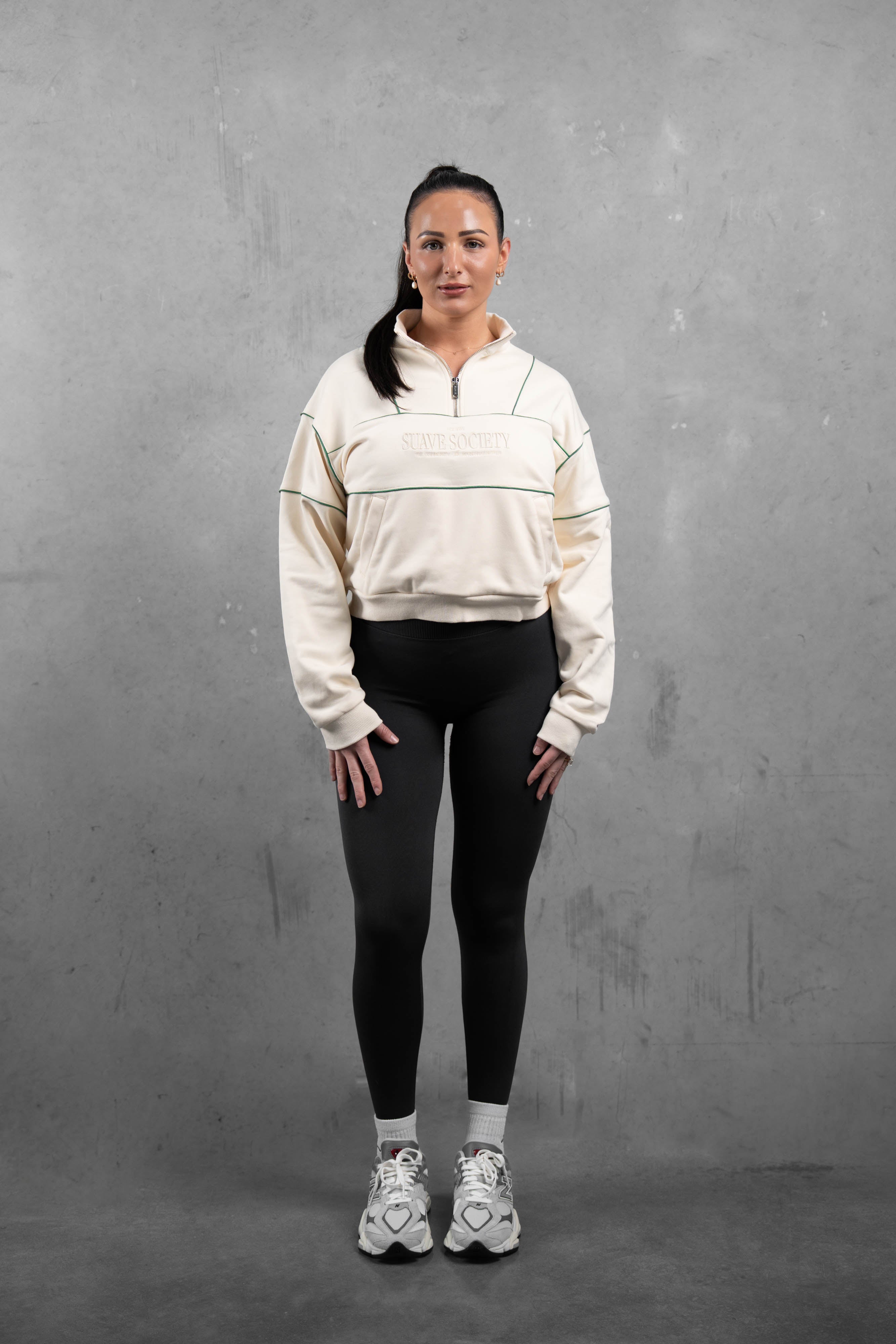 QTR Crew Society Jumper - OffWhite