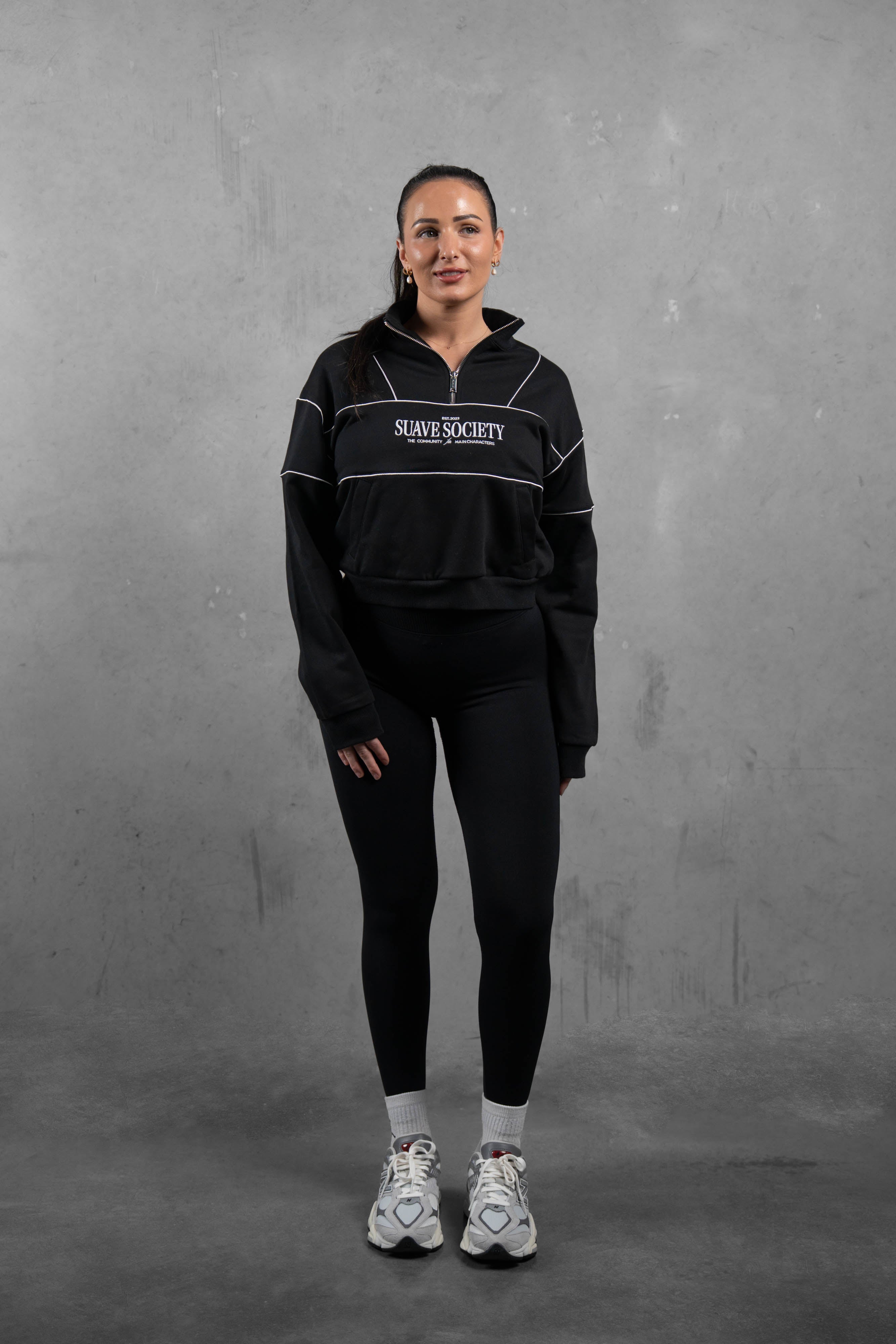 QTR Crew Society Jumper - Black