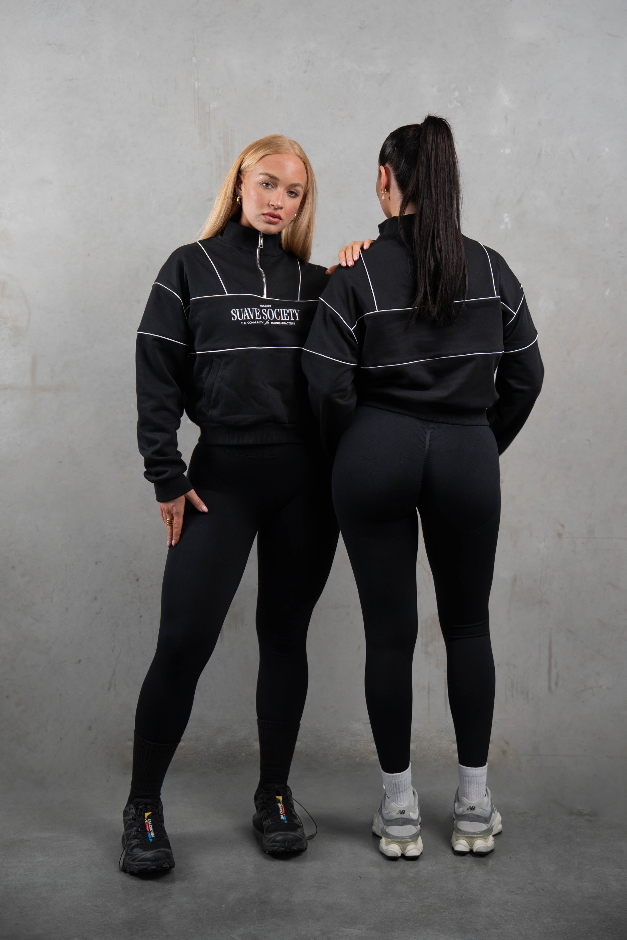 QTR Crew Society Jumper - Black
