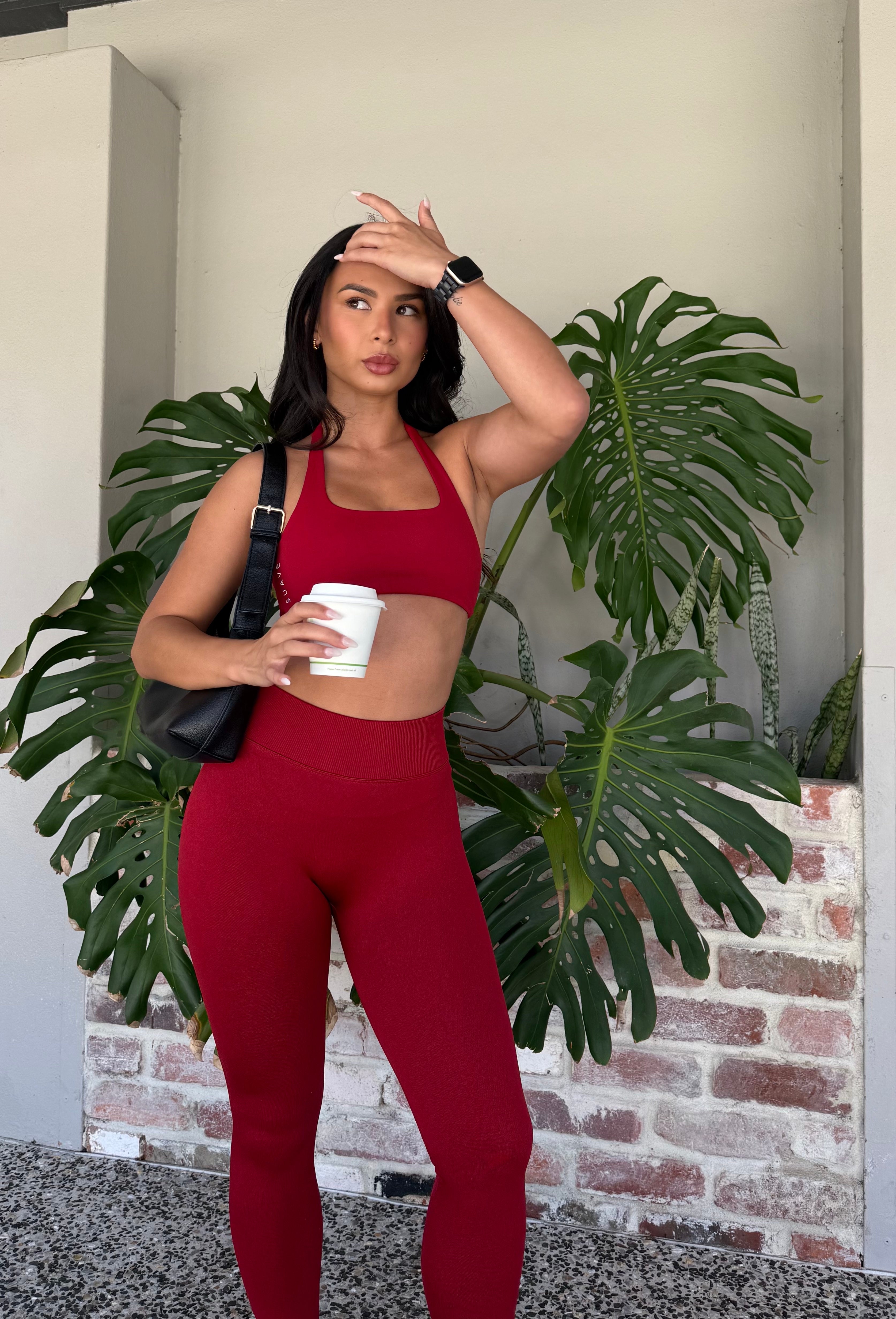 Lift Legging - Cherry